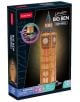 Светещ 3D пъзел Cubic Fun - Биг Бен, 32 части, с LED осветление за ефектна визия нощем. Кутията предупреждава за опасност от задавяне.-1-thumb