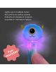 На снимката се вижда ръка, която държи светеща химикалка Miquelrius Back2Fun – чудовище, зелена, с формата на зелено чудовище, което свети в различни цветове. На снимката се виждат текст на четири езика и стикер с надпис „Fun monster“.-5-thumb