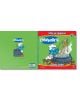 Корицата на "Смърфовете - Свят на професии - книга 1: Смърфа готвач" показва син смърфа готвач, който готви спагети, а българското заглавие е на зелен и син фон с анимационни мотиви.-3-thumb