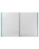Тефтер Filofax Notebook Classic Pastels A4 Duck Egg със скрита спирала, ластик и линирани листа - Filofax - Saffiano - 5015142284008-3-thumb
