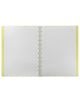 Тефтер Filofax Notebook Classic Pastels A4 Lemon със скрита спирала, ластик и линирани листа - Filofax - Saffiano - 5015142283964-3-thumb