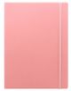 Тефтер Filofax Notebook Classic Pastels A4 Rose със скрита спирала, ластик и линирани листа - Filofax - Saffiano - 5015142284022-1-thumb