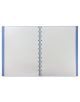 Тефтер Filofax Notebook Classic Pastels A4 Vista Blue със скрита спирала, ластик и линирани листа - Filofax - Saffiano - 5015142284046-3-thumb
