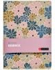 Тефтер Miquelrius Boho Essence A5 с 80 листа на точки, флорален капак в пастелни цветове и лавандулова лента с надпис BOHO ESSENCE и MIQUELRIUS - стилен избор за бележки.-1-thumb