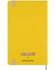 Тефтерът Moleskine Limited Edition Peanuts Patty е жълта тетрадка с размери 13 x 21 см с емблематичното лого, две ластични ленти в ъглите, тематични стикери и книгоразделител с панделка в долната част.-6-thumb