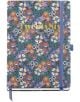 Miquelrius Natura Blooming 2026 тефтер-органайзер има надпис "Twenty Six" в златисто, жива флорална корица с бели, оранжеви и лилави цветя и синя ластична лента. Размер А5, ден на страница - идеален за организиране.-1-thumb