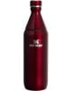 Бутилка за вода Stanley All Day Slim Garnet Shine, 600 мл - стилна червена термобутилка от рециклирана неръждаема стомана с винтова капачка и бяло лого Stanley отпред.-1-thumb
