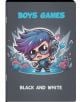 Тетрадка Black & White Boy A5, 24 листа - широки редове - Black & White - Black & White - Момче - 3800099445235-1-thumb