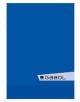 Ученическа тетрадка Gabol A4 с 60 карирани листа, със синя корица и малък бял и сив етикет в долния десен ъгъл с надпис GABOL в черно и малка черно-бяла икона.-6-thumb