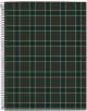 Тефтерът със спирала Miquelrius Highland Days Campbell A4 има 100 листа с широки линийки и тъмнозелена, черна и червена карирана корица с тънки бели линии.-1-thumb