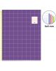 Тетрадка Miquelrius Rider Violet A4, 100 листа, малки квадратчета (small squares), с лилава корица с мрежа 5x5 мм, място за етикет за лесно разпознаване, вмъкната страница с различни стилове на мрежата и снабдена с цветни разделители (colored dividers) за-3-thumb