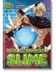 Корицата на "That Time I Got Reincarnated as a Slime, Vol. 27" представя Rimuru като голяма синя слуз в центъра, заобиколена от ярки герои, празнуващи Фестивала на основателите на Tempest.-thumb