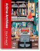 Корицата на "Архивите на аниме: Ретроспектива на японската анимация" е изобразено претрупано бюро с аниме фигурки, книги, художествени материали и плакати. Препратките към Dragon Ball Z и Studio Ghibli се отнасят към историята на анимето. От лявата страна-1-thumb