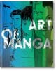 Корицата на книгата "Изкуството на мангата" представлява колаж от илюстрации, вдъхновени от мангата, всяка в различен художествен стил, покрити със синьо-зелен градиент.-1-thumb