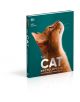 Енциклопедия за котки: е книга с тилови корици и снимка на оранжева котка в близък план, гледаща нагоре, идеална за изучаване на породите котки и експертни грижи за тях.-1-thumb
