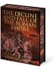 Упадъкът и падението на Римската империя - илюстровано подаръчно издание с червено-златна корица, на която са изобразени войници, кон и римски руини; с рисунки на Джовани Батиста Пиранези.-1-thumb