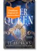 Корица на книга с вълшебен, ледено син фон, счупен рог и искрящи вихри. Оранжев български стикер гласи: "Очакваме корица от издателството." Заглавието гласи "Вечната кралица" от LJ Andrews.-thumb
