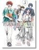 Шестима приятели в стил манга се разхождат заедно, усмихват се топло, а близката им връзка е ясна. "The Fragrant Flower Blooms with Dignity, Vol. 5" се появява в горната част, а името на Сака Миками е показано в долната част.-thumb