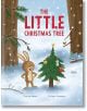 Весел заек стои до украсено дърво в снежна гора, а наблизо кацат птици и падат снежинки. Тази празнична сцена се появява на корицата на "Малката коледна елха".-1-thumb