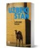 Мистериозният Узбекистан" е с кафява камила до жълта тухлена стена, със силен синьо-бял текст на корицата и е уникален пътепис за Узбекистан от A5 Books, както е отбелязано в долния ляв ъгъл.-1-thumb