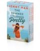 The Summer I Turned Pretty Box Set е колекция от три романа на Джени Хан с корици, на които е изобразено момиче с дълга коса и раница с лице към океана.-thumb