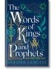 Корицата на книгата "Думите на кралете и пророците" е със златни и сини илюстрации - меч, паяк, цветя, листни лозя и паяжина - на фона на тъмносиньо, за да напомнят атмосферата на древните ирландски кралства.-thumb