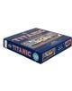 Синя кутия за Панорамен пъзел Laurence King: The World of the Titanic, 1000 части, с илюстрирана схема на RMS Titanic на капака и текст от Тим Малтин.-2-thumb