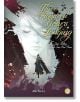 Корицата на книгата Three Hundred Years of Longing, Vol. 2 показва голямо ефирно лице със затворени очи в меки нюанси, самотна фигура в тъмни дрехи - вероятно Nightgleam или Wu Xingxue - и въртящи се форми и силуети на преден план.-2-thumb