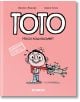 Розовата корица на "Тото - брой 13: Носи лош късмет!" изобразява усмихнато анимационно момче с гипс на ръката и крака, което е ухапано от малко куче, с дебел бял български текст, закачливи илюстрации и комикс стил с вицове за Тото.-2-thumb