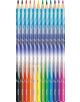 Комплект цветни моливи Maped Color Peps Arctic, 12 цвята, подредени вертикално; моливите са с градиентен дизайн и наситени цветове: червен, жълт, зелен, син, кафяв, черен и лилав.-2-thumb