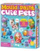 Творчески комплект 4M Mould & Paint - Направи гипсови фигурки на домашни любимци съдържа форми, бои и инструменти за създаване на 6 магнита за хладилник с домашни любимци. Подходящ за деца над 5 години. Идеален за творческа игра!.-1-thumb