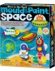 Творчески комплект 4M Mould & Paint - Направи космически фигурки, свещи в тъмното: Създай и боядисай светещи в тъмното форми - ракета, пришълец, космически кораб, Сатурн и Земя. Подходящ за деца над 5 години; включени боички и четка.-1-thumb