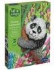 Творчески комплект Sentosphere с цветни камъчета, панда: диамантено рисуване за деца 8+ с блестяща панда и многоцветни камъчета - забавен начин за творчество!.-1-thumb