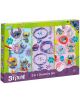 Цветна кутия за Творчески комплект Totum Stitch 3 в 1, с участието на Stitch и Angel. Включва диамантени декорации, изработване на гривни и фигурки за рисуване и правене. Идеална за деца на възраст над 5 години.-1-thumb