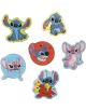 Шест анимационни стикера Stitch в забавни пози - някои с допълнителни ръце или жълти ръкавици - идеални за творчество, когато се използват с Творчески комплект Totum Stitch - Направи и оцвети гипсови фигури.-2-thumb