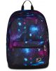 Ученическа раница Seven Pro XXL Angel Blue е с дизайн, вдъхновен от галактиката в синьо, лилаво и розово, с преден джоб с цип, просторно отделение, черни презрамки, малка емблема и е изработена от рециклиран полиестер.-2-thumb