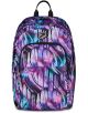 Ученическа раница Seven Pro XXL Detach Royal Violet има черен, лилав, син и розов абстрактен дизайн с капси, множество отделения с ципове и малка черна дръжка отгоре.-2-thumb
