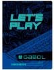 Ученическа тетрадка Gabol A5 с 80 листа на широки редове, подходяща за момчета, с тематичен дизайн LETS PLAY в синьо и мотиви на геймърски контролери и клавиатура.-5-thumb