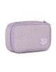 Light purple Seven Shiny Tech Shiffon ученически несесер с разделения и цип, изработен от релефна материя. Идеален за съхранение на ученически принадлежности, с малък пач с "S" и звезда в долния десен ъгъл.-1-thumb