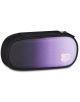 Ученическият несесер „Seven Tech Purple“ с отделения е правоъгълен, с цип и градиент от черно към лилаво, изработен от рециклиран полиестер и украсен с малък бял пластир във формата на сърце-звезда — идеален за училищни принадлежности.-1-thumb