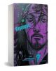 Изображението показва корицата на Vagabond Vol. 9, самурайска манга, вдъхновена от Миямото Мусаши и "Книга за петте пръстена", с лилава илюстрация в близък план на сериозен брадат мъж с дълга коса.-1-thumb