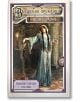 Корица на книгата "Приказки от цял свят - том 4: Вълшебни приказки - меки корици", на която е изобразена жена в дълга синя средновековна рокля с роза, застанала до камина сред богато украсена декорация; вдъхновена от приказките по света.-2-thumb