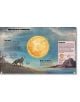 Илюстрация от "Веднъж на 100 години. Редки събития и чудеса на природата"- голяма светеща пълна луна в звездното нощно небе, облаци и вълк, виещ на върха на хълм. Български текст и диаграми показват фазите на Луната и крайбрежен пейзаж.-5-thumb