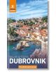 Корицата на Rough Guides Walks and Tours: Дубровник показва стария град с червени покриви край морето и скалистия бряг под синьото небе и включва маршрути както за пешеходна разходка, така и за пътуване с кола.-1-thumb
