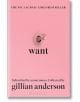 Корицата на книгата "Искам" е с розов фон, розов звънец и "искам" с черни малки букви. В горната част на текста пише THE NO. 1 БЕСТСЕЛЪР НА SUNDAY TIMES. Джилиан Андерсън изследва сексуалните фантазии на жените и женското овластяване.-thumb