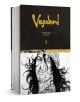 Vagabond Definitive Edition, Vol. 5 е с черно-бяла илюстрация на корицата, на която е изобразен Миямото Мусаши - дългокос мъж със силни очи и лента на главата. На корицата се откроява дръзкото жълто заглавие.-1-thumb