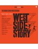 Яркооранжева обложка на West Side Story (The Original Soundtrack Recording) VINYL с удебелен черен текст, силуети на пожарни стълби, които образуват буквите, както и актьорски състав и Леонард Бърнстейн вляво.-1-thumb
