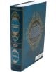 Witch Hat Atelier Grimoire Edition, Vol. 1 е луксозна фентъзи манга с твърди корици, тъмносиня корица, златни декорации и резюме на гърба.-3-thumb
