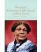 Корица на джобно издание на книгата *Чудните приключения на госпожа Сийкол в много страни* с оцветен портрет на Мери Сийкол в епохално облекло на червен и син фон.-thumb