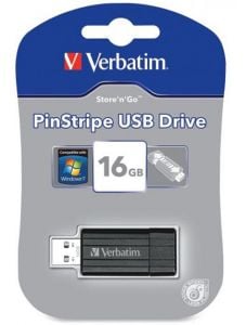 USB флаш памет Verbatim PinStripe 2.0, 16 GB